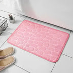 1pc embossed fiber carpet, bathroom living