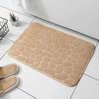 1pc embossed fiber carpet, bathroom living