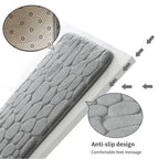 1pc embossed fiber carpet, bathroom living