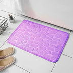 1pc embossed fiber carpet, bathroom living